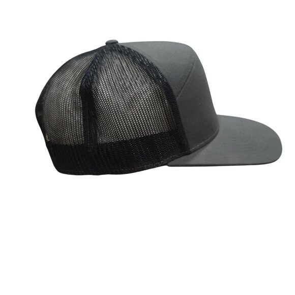 BMS Off-Road Trucker Hat Gray Black Richardson Style-168 Snapback Mesh Cap - Picture 5 of 6